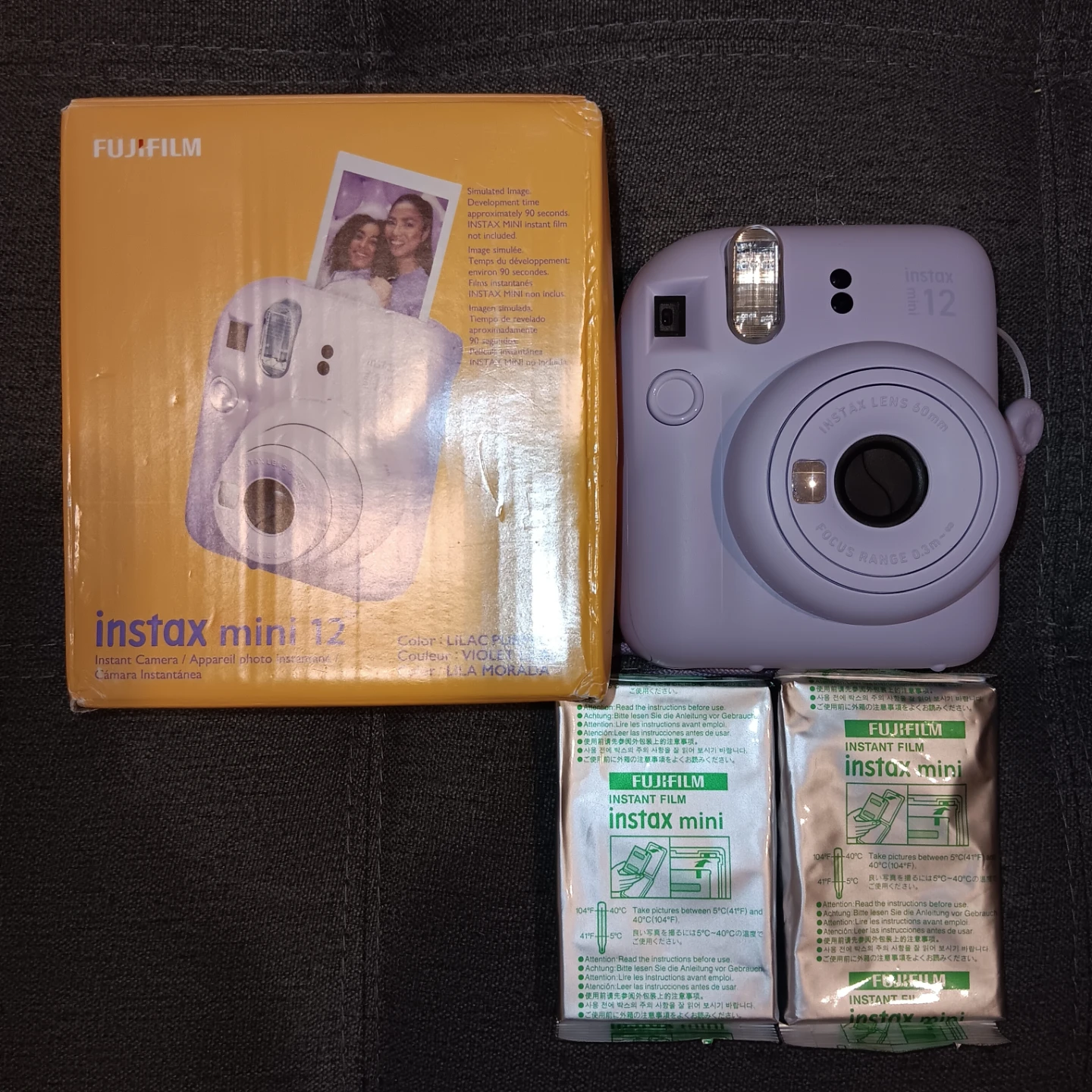Fujifilm Instax Mini 12 Purple + 26 Films