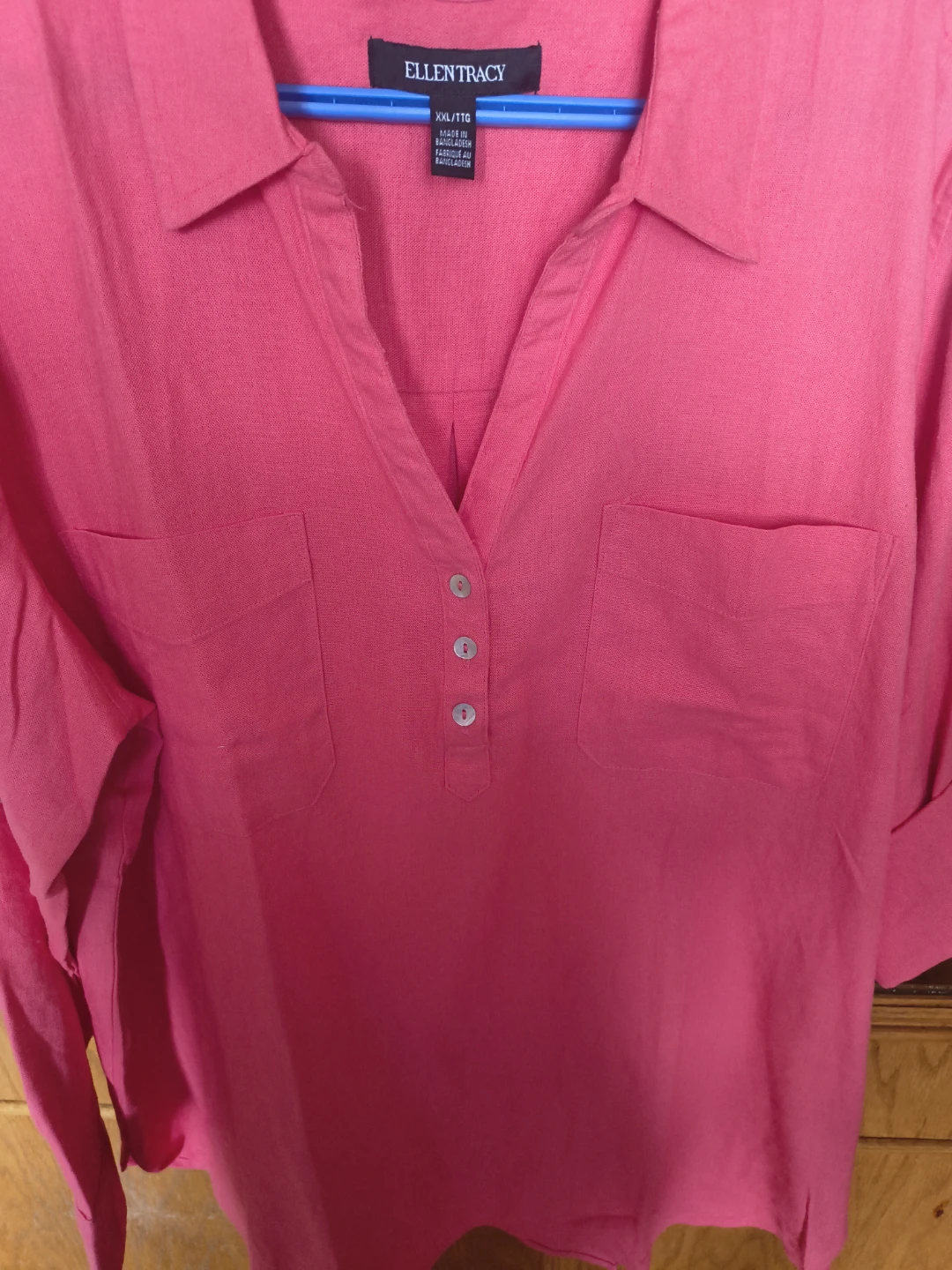 Ellen Tracy Pink Button-Up Shirt - photo 3