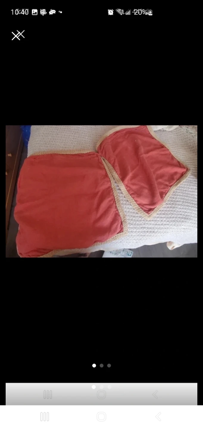 Two Sunset Orange Pillow Covers - photo 3