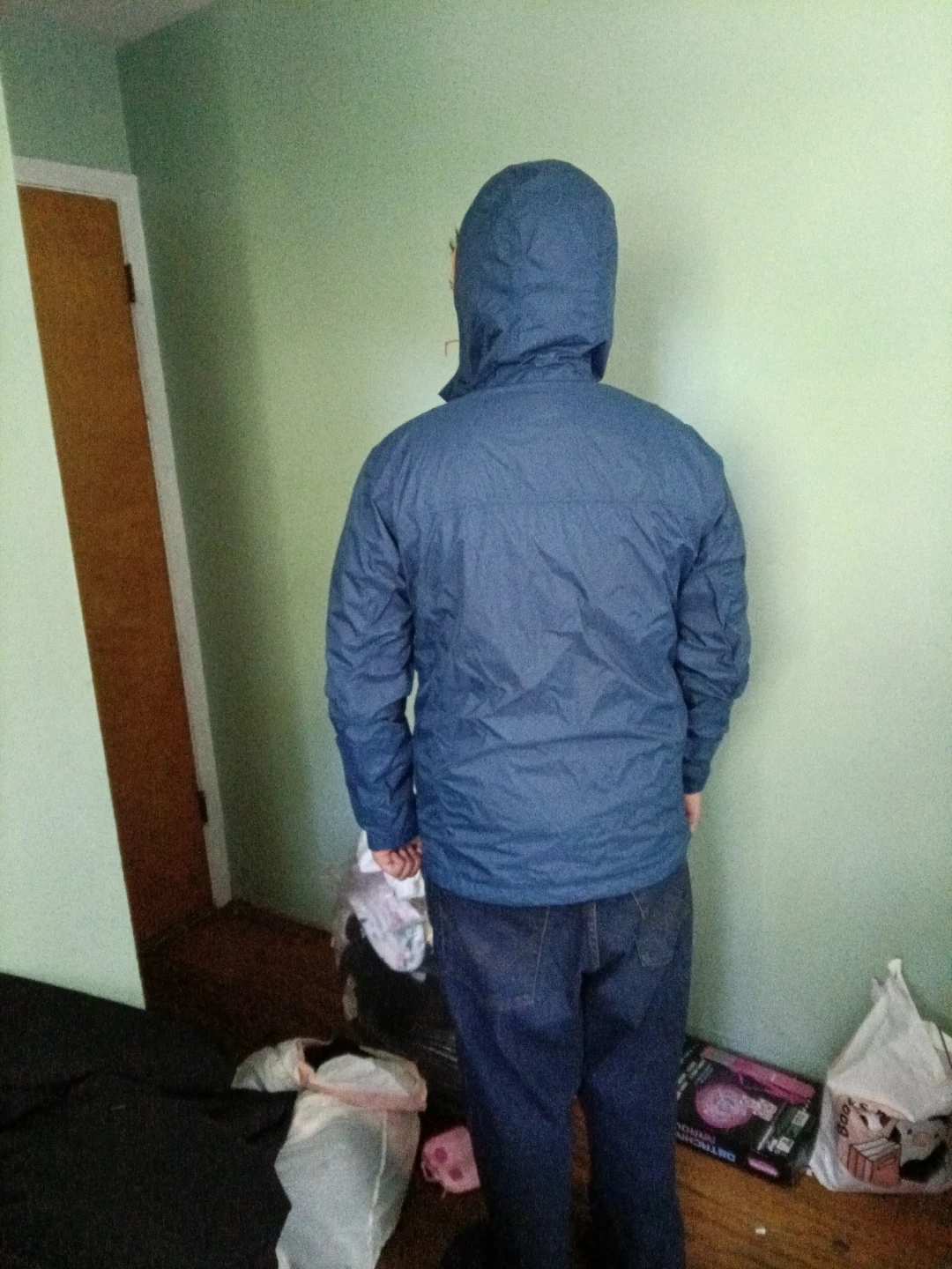Columbia Blue Hooded  Rain ☔ Jacket - photo 2