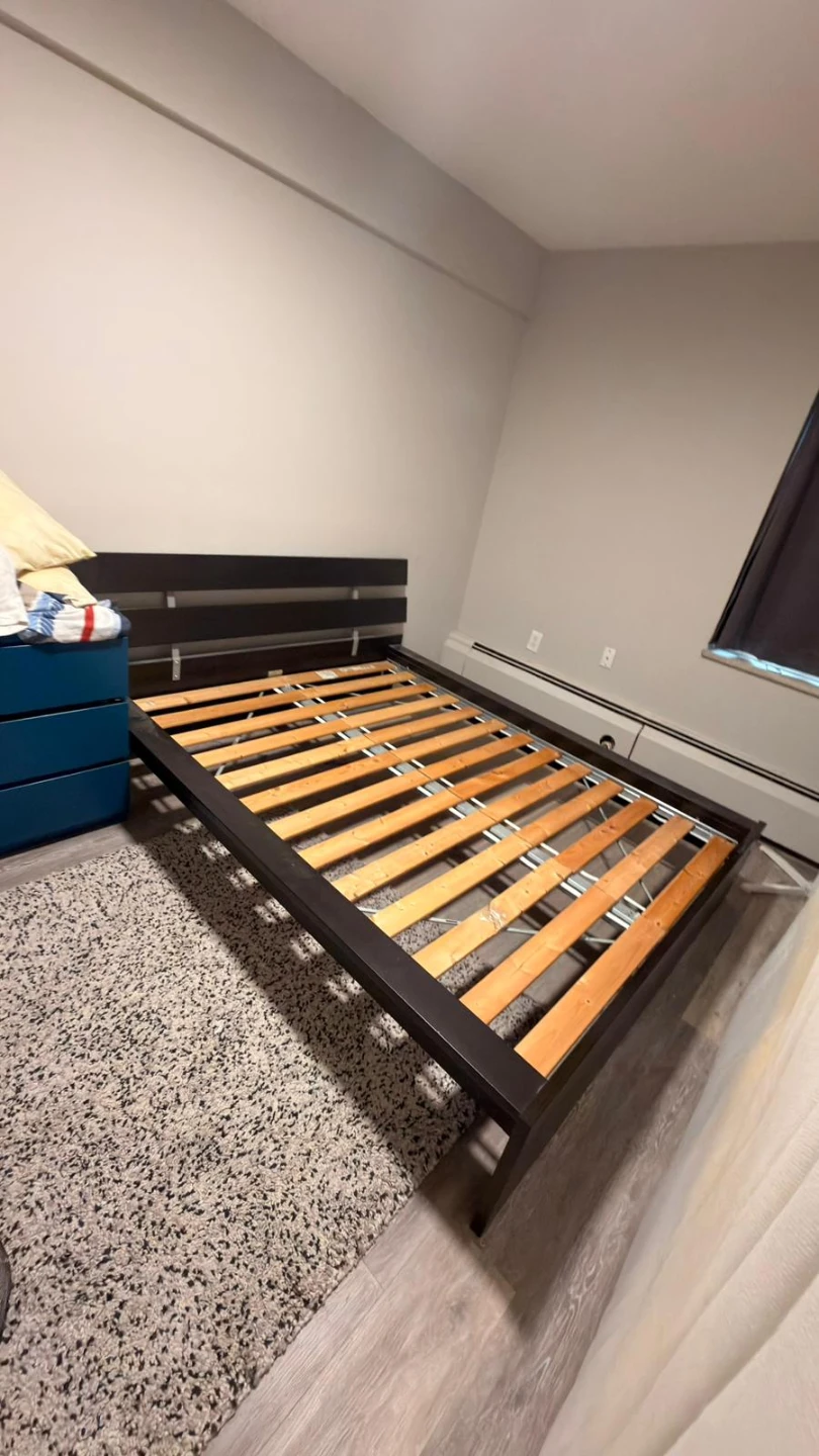 IKEA MALM Bed Frame with Slats - Black