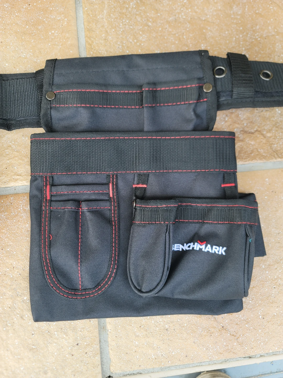 Benchmark Black Tool Belt with Red Stitching-Brand New - photo 2