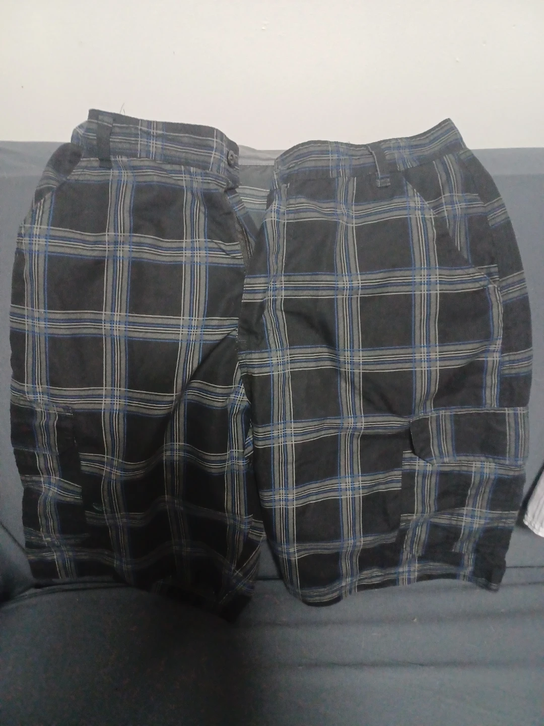 Plaid Cargo Shorts