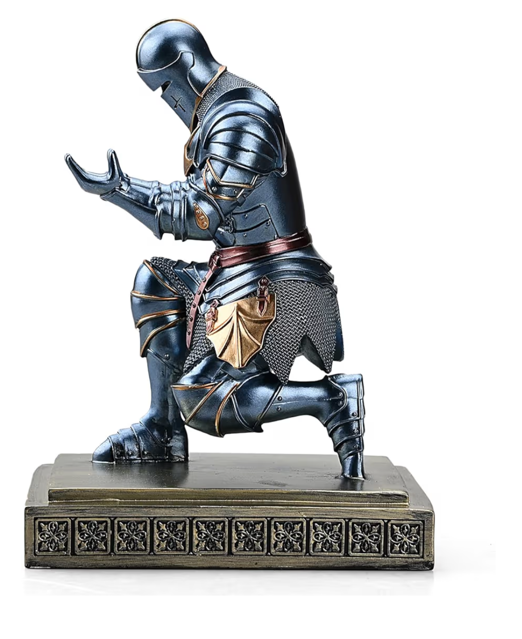 Decorative  Medieval knight figurine phone holder & pen holder - photo 5
