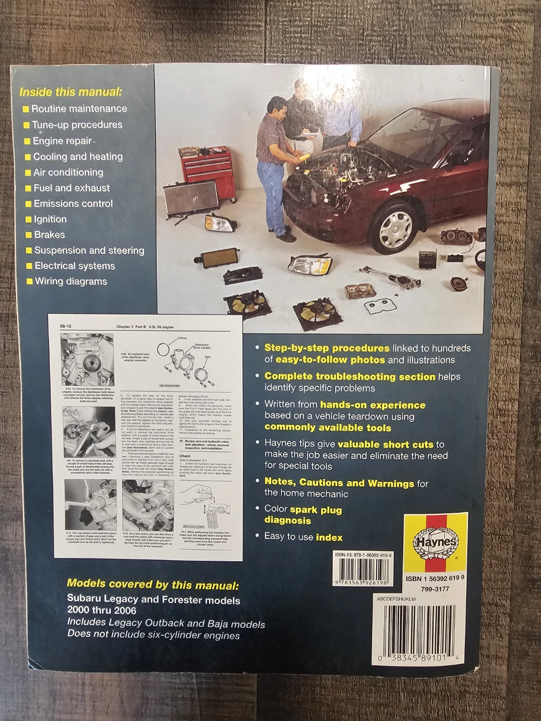 Haynes Subaru Legacy & Forester Repair Manual (2000-2006) - photo 2