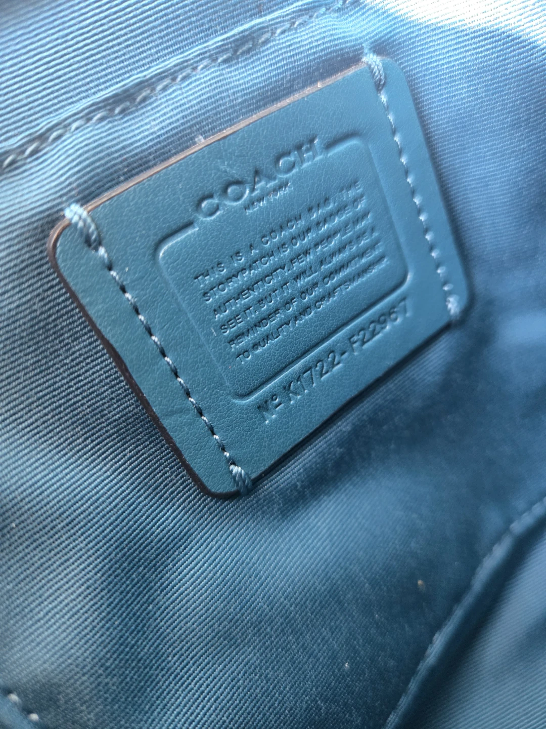 Coach Tote Bag - Teal - photo 3