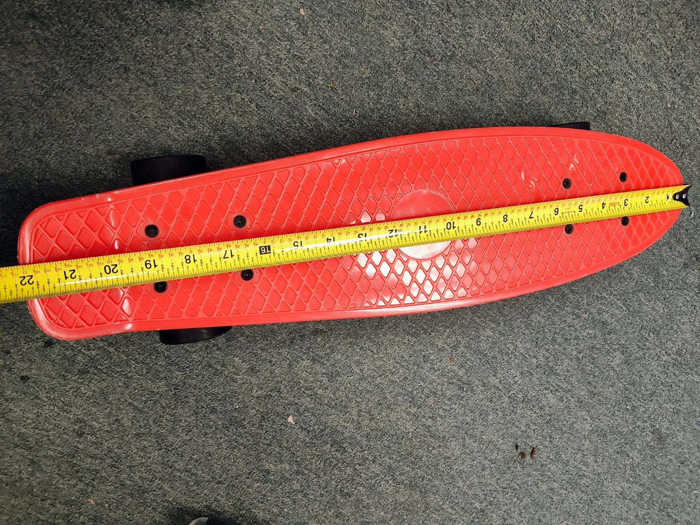 Red Penny Board Style Skateboard