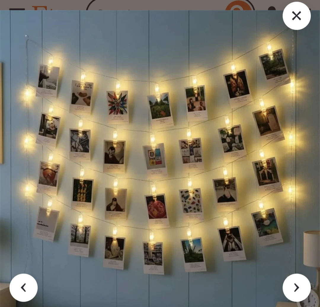 Room Clothespin with clear lights - photo 2