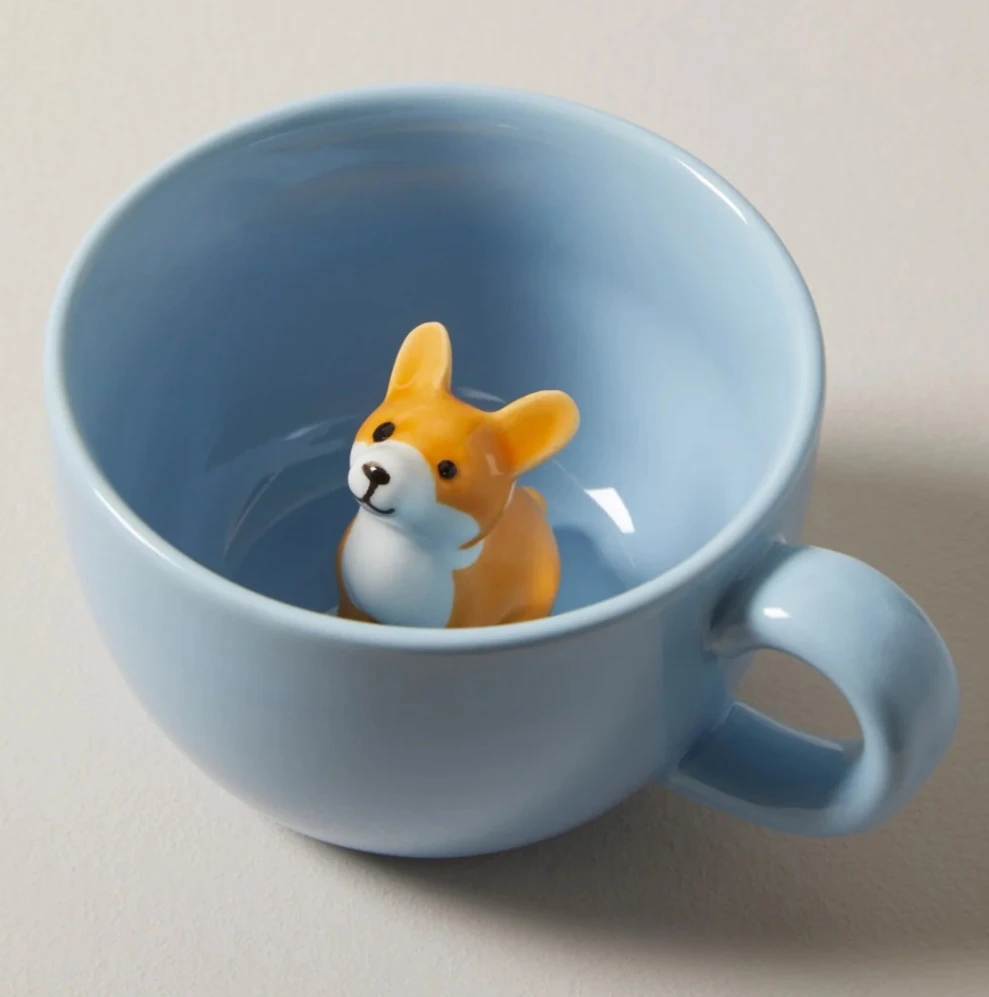 Indigo Light Blue Ceramuc Peekaboo Mug - photo 5