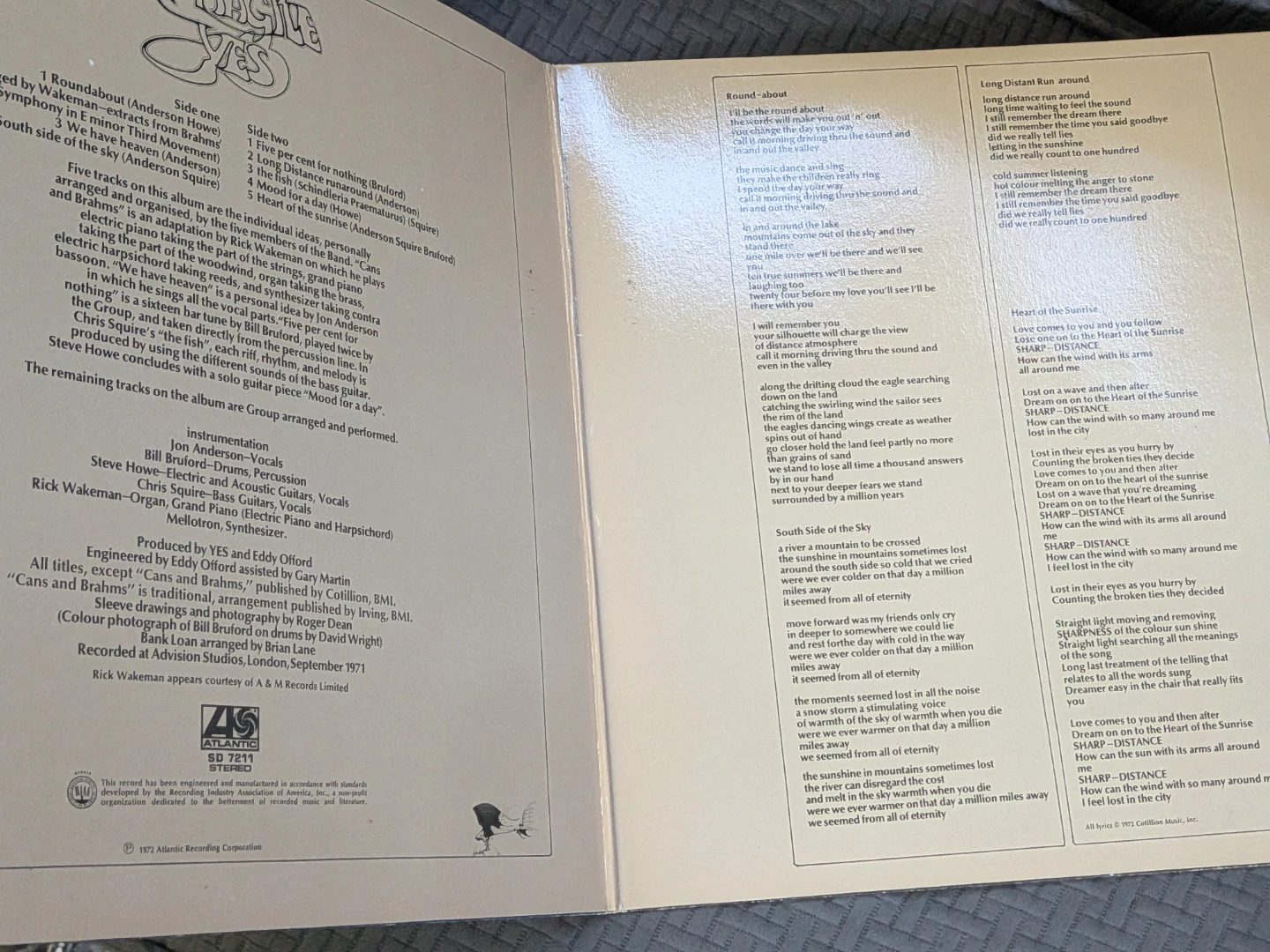 Yes - Fragile Vintage Vinyl Record - photo 4