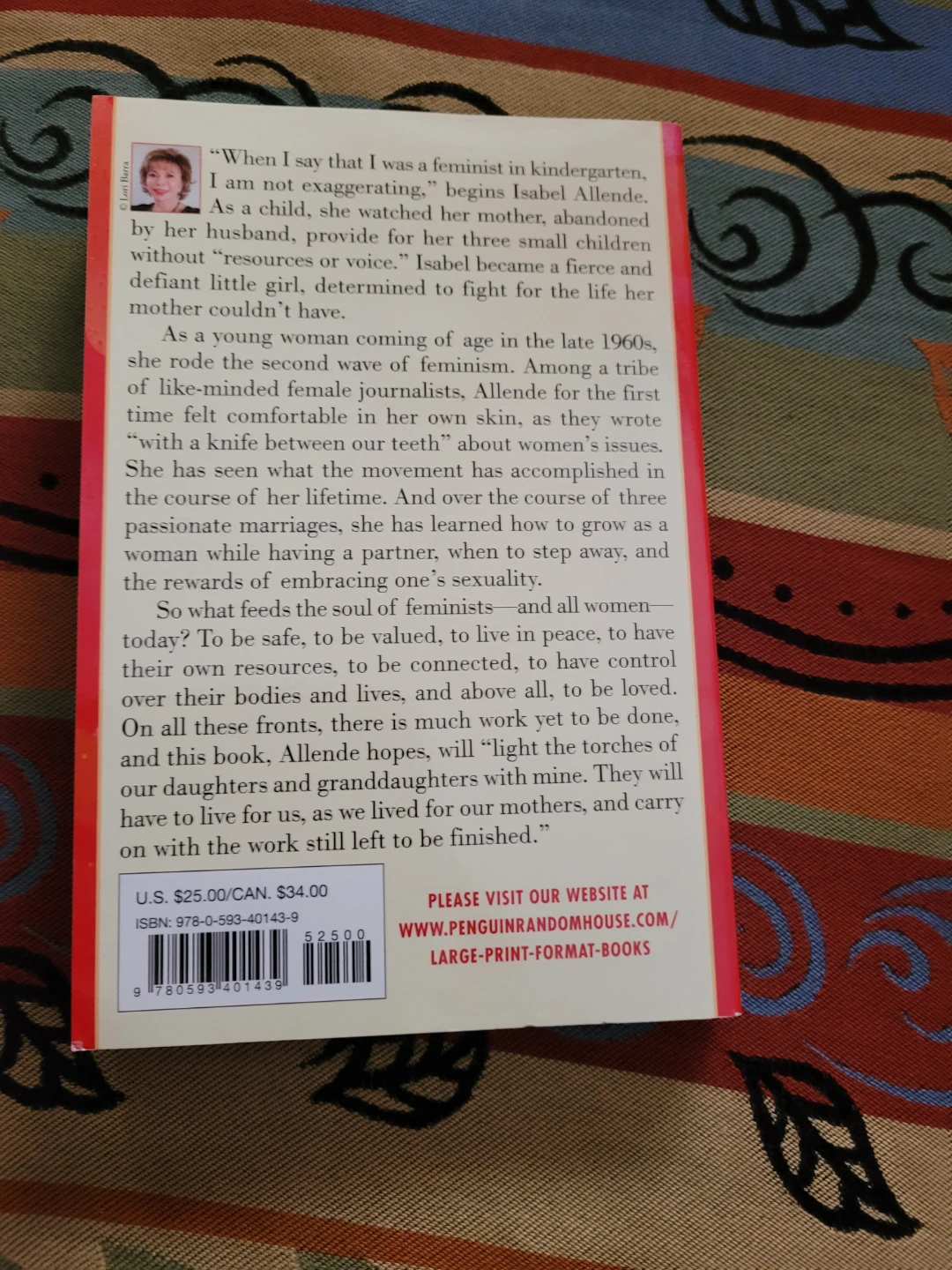 The Soul of a Woman by Isabel Allende (Large Print) - photo 2