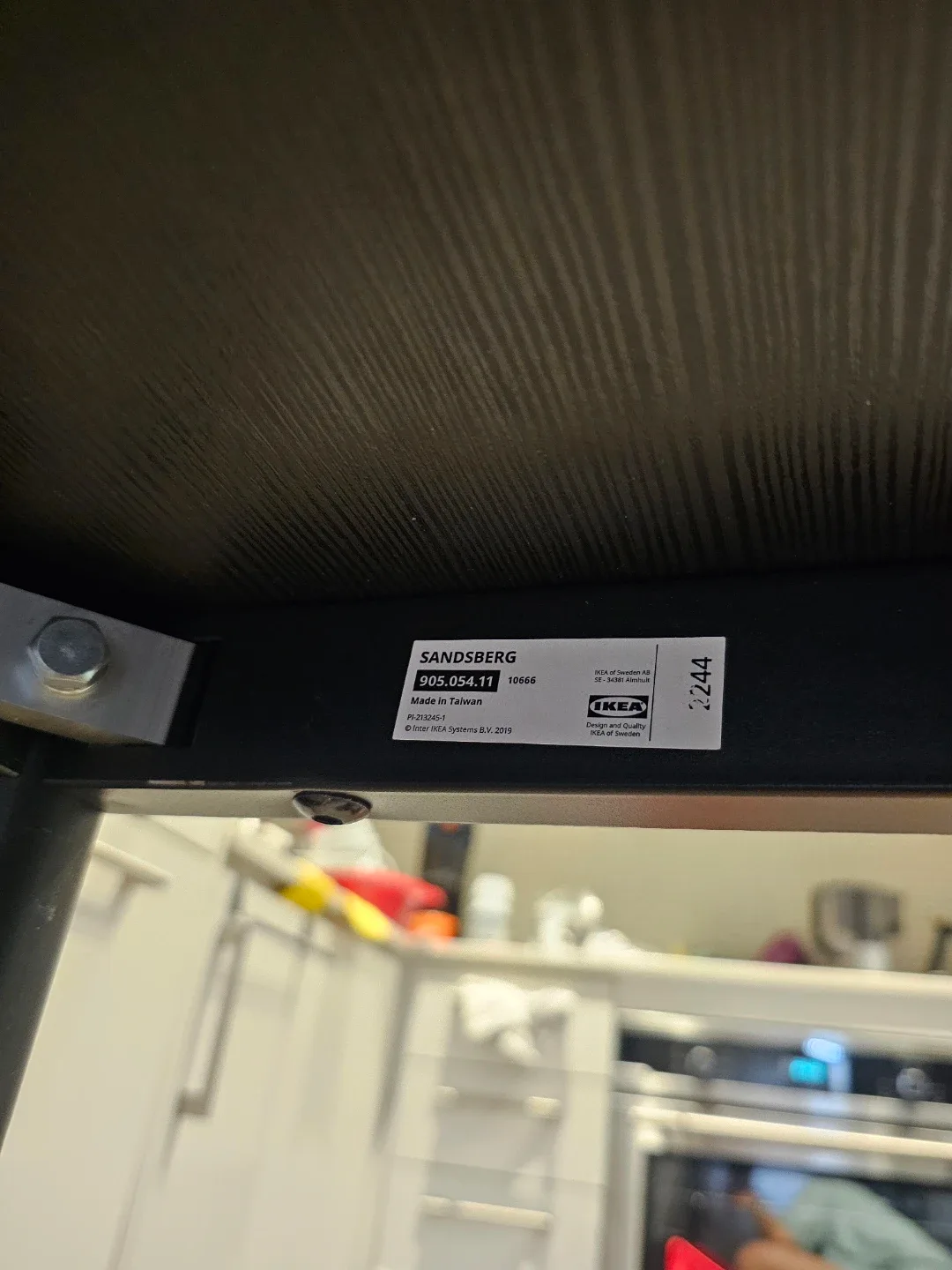 IKEA black table & Chair - photo 5