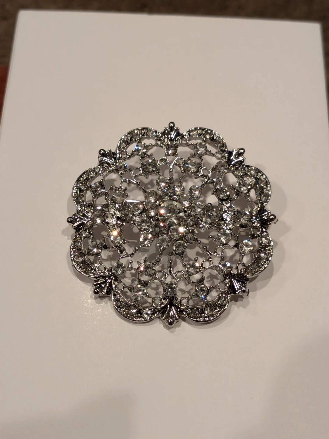 Rhinestone Filigree Brooch - photo 2