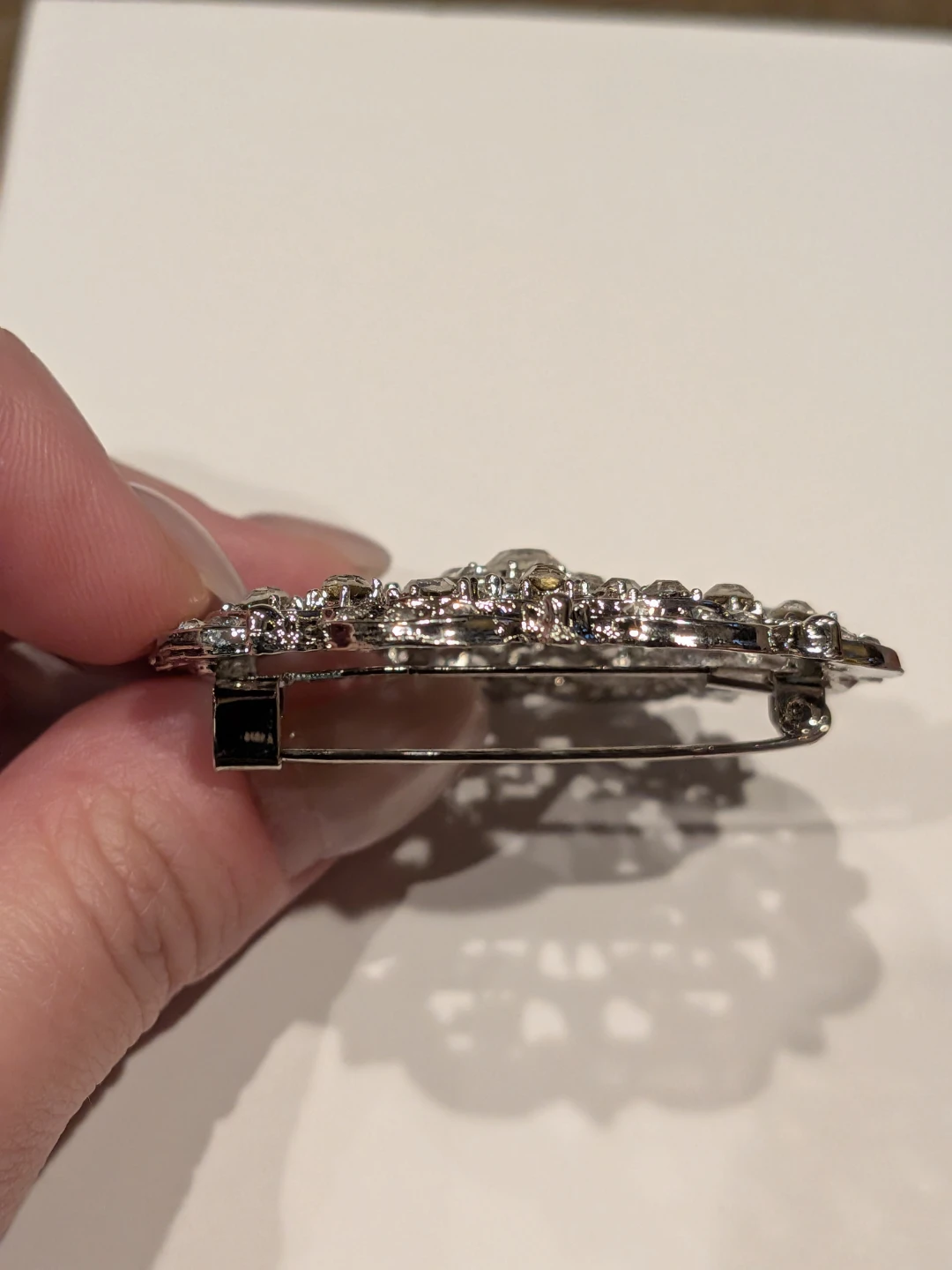 Rhinestone Filigree Brooch - photo 4