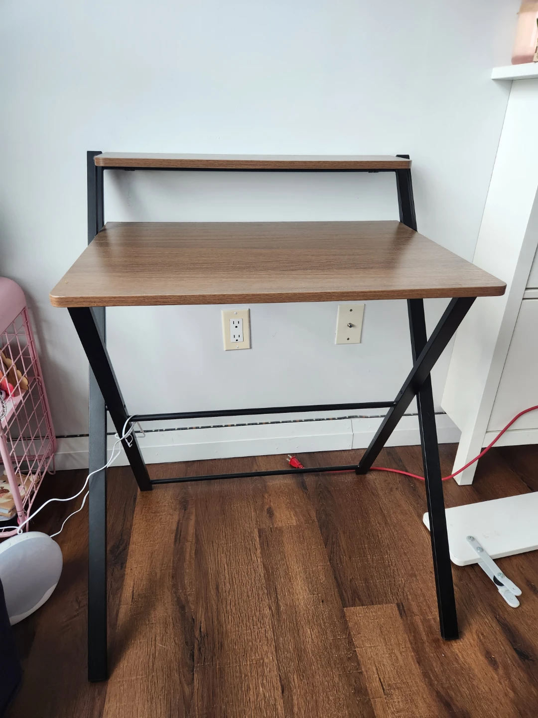 Folding Desk with Shelf
