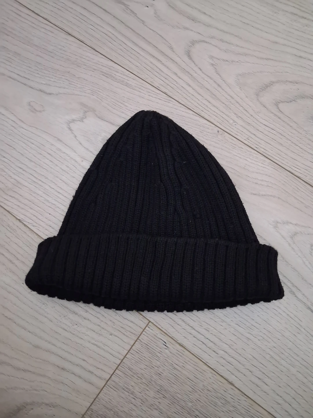 Prada Black Ribbed Wool Beanie Hat - photo 2