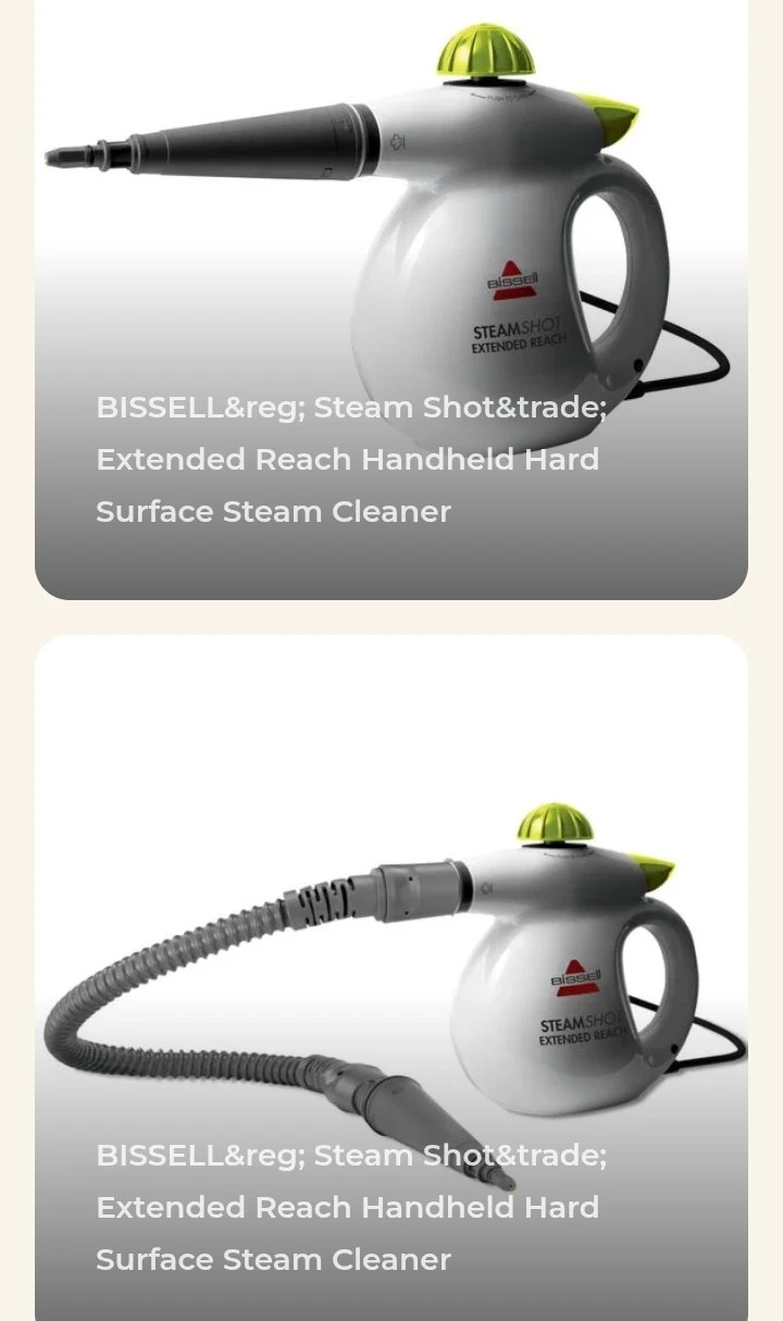 BISSELL Steam Shot Extended Reach Handheld Steam Cleaner - photo 2