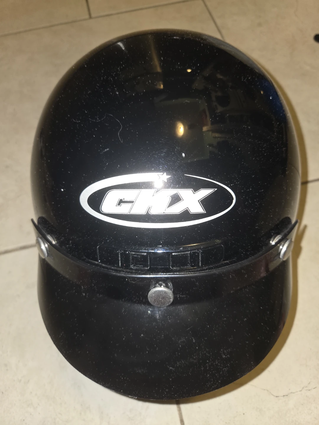 Black CKX Motorcycle Helmet Model VG-200