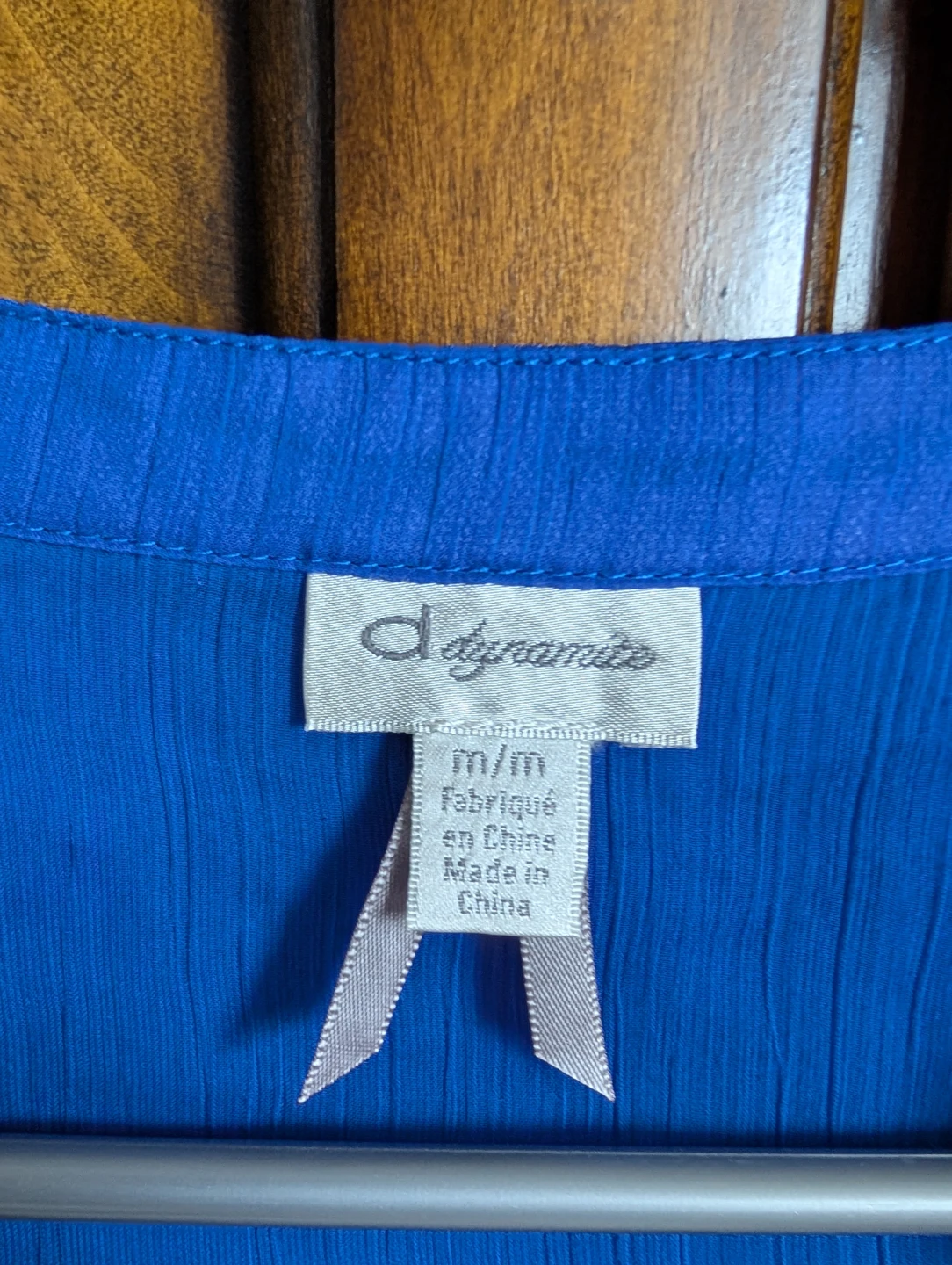 Dynamite Blue Sheer Blouse - photo 2