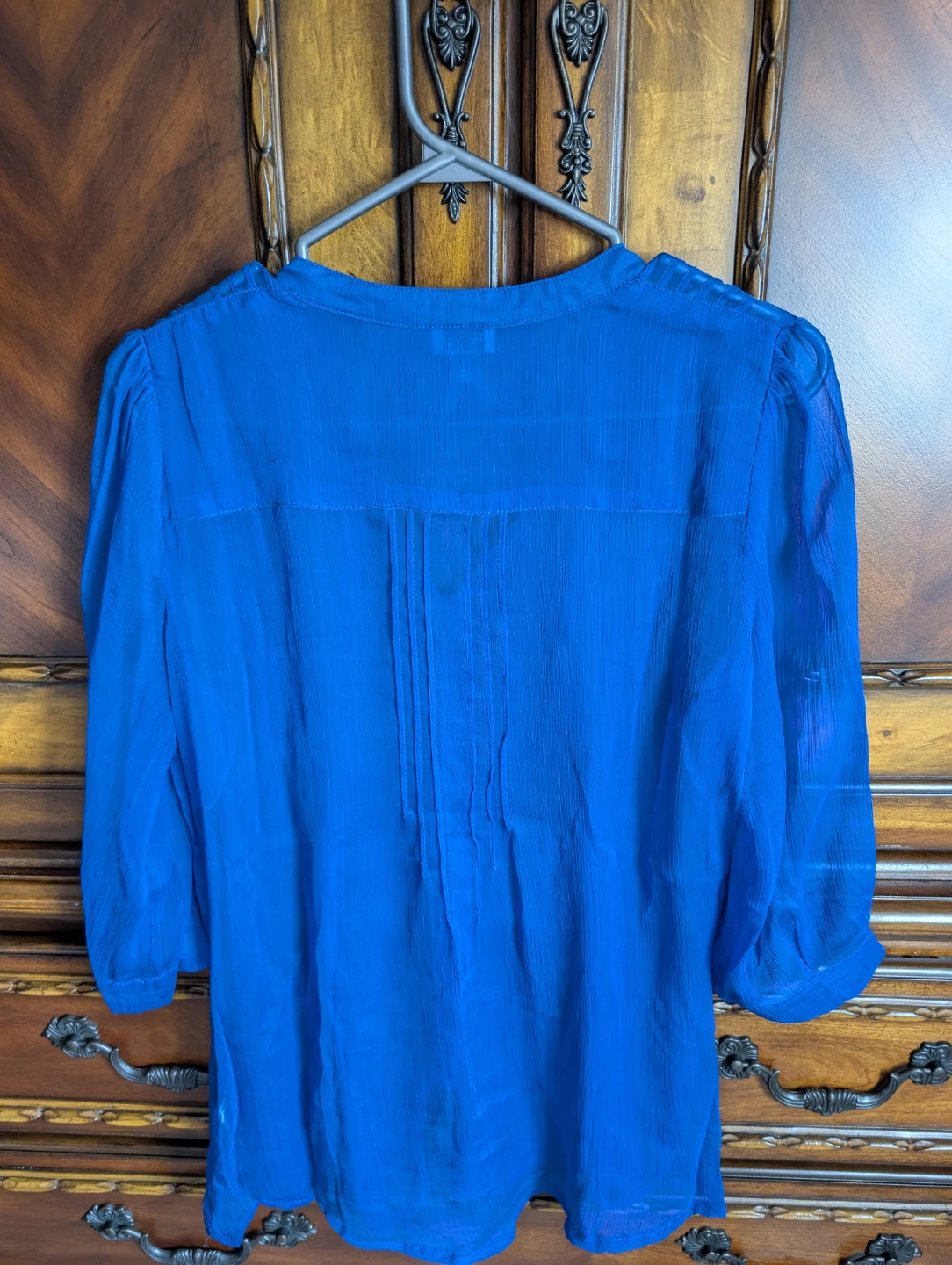 Dynamite Blue Sheer Blouse - photo 3