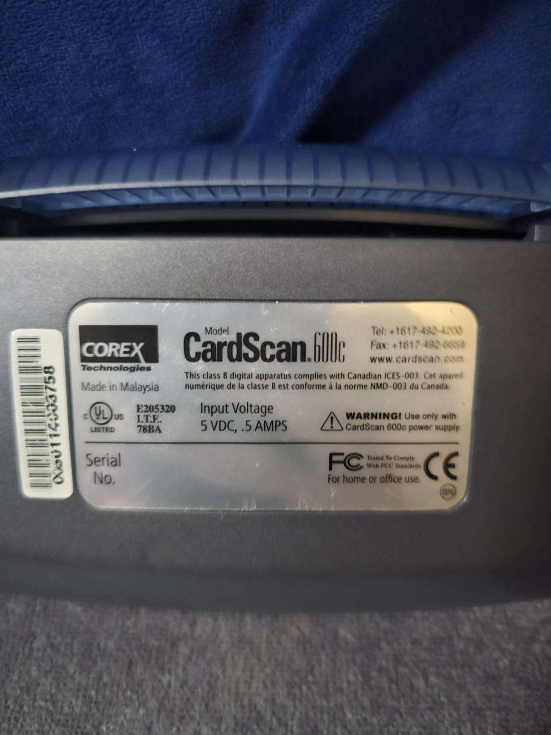 Corex CardScan 600c Document Scanner - photo 3