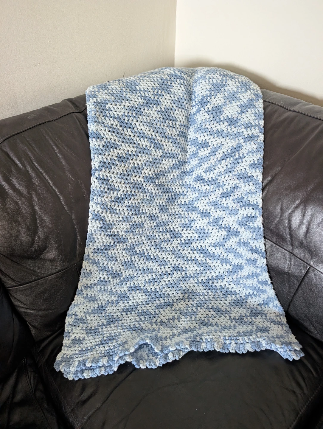 Hand-Crocheted Bed decor blanket - photo 4