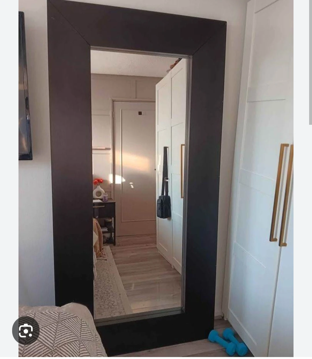 IKEA MONGSTAD Full-Length Mirror Black-Brown
