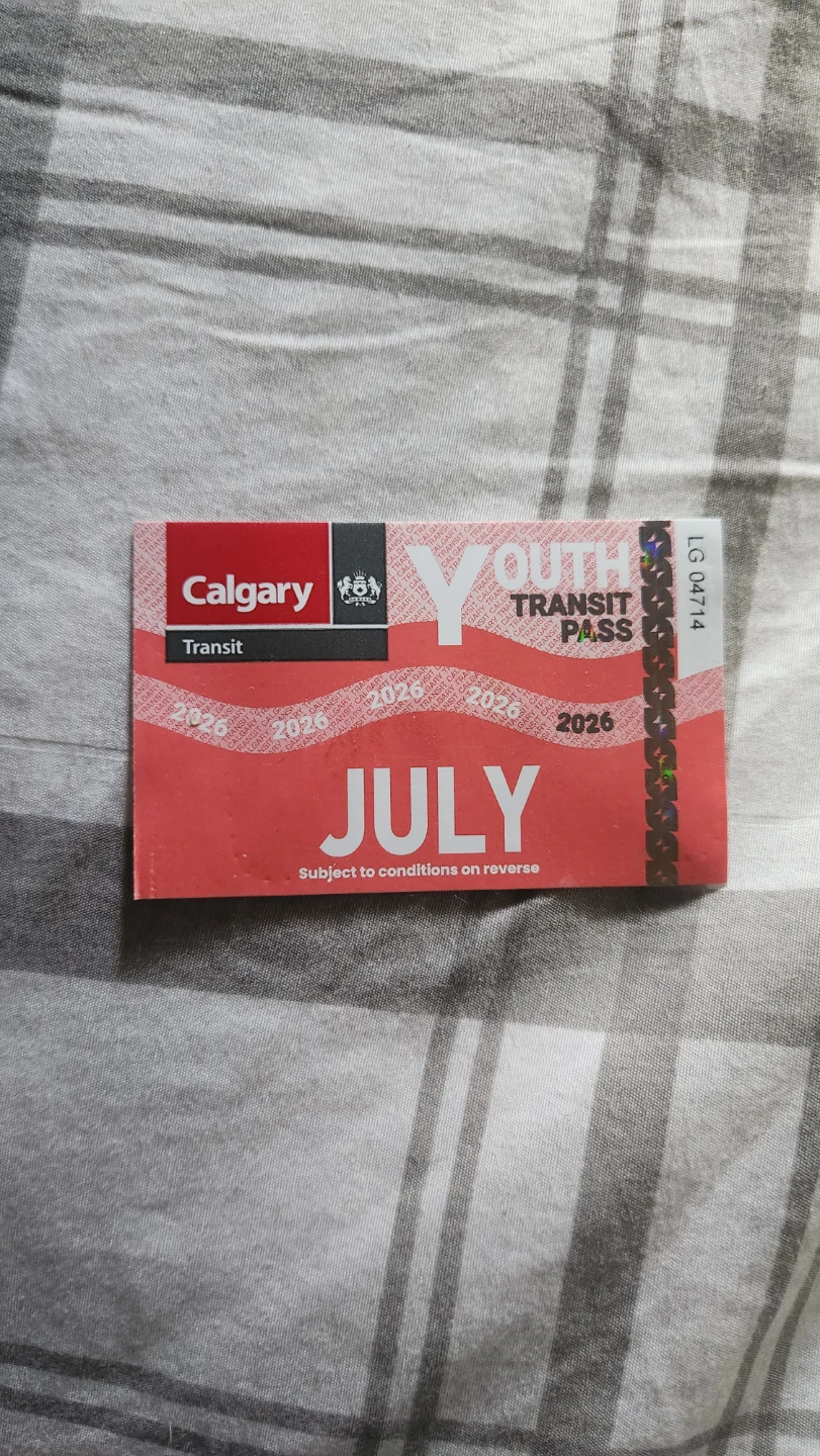 Calgary Transit July 2026 Transit Pass