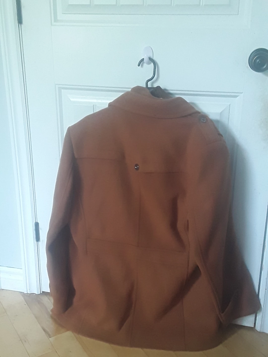 Brown Wool Blend Pea Coat - photo 2