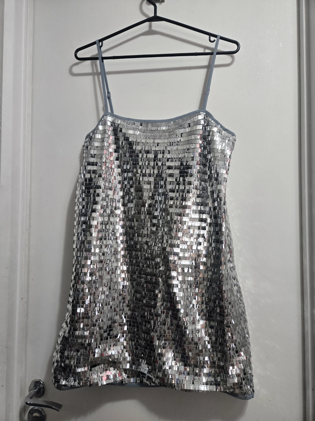 Sequin disco mini dress