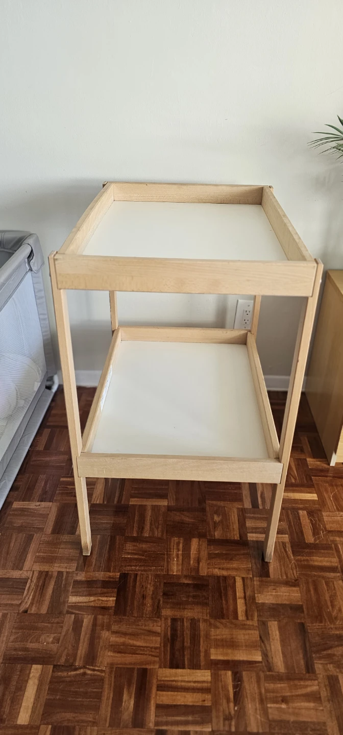 Wooden Baby Changing Table with Shelves - photo 2