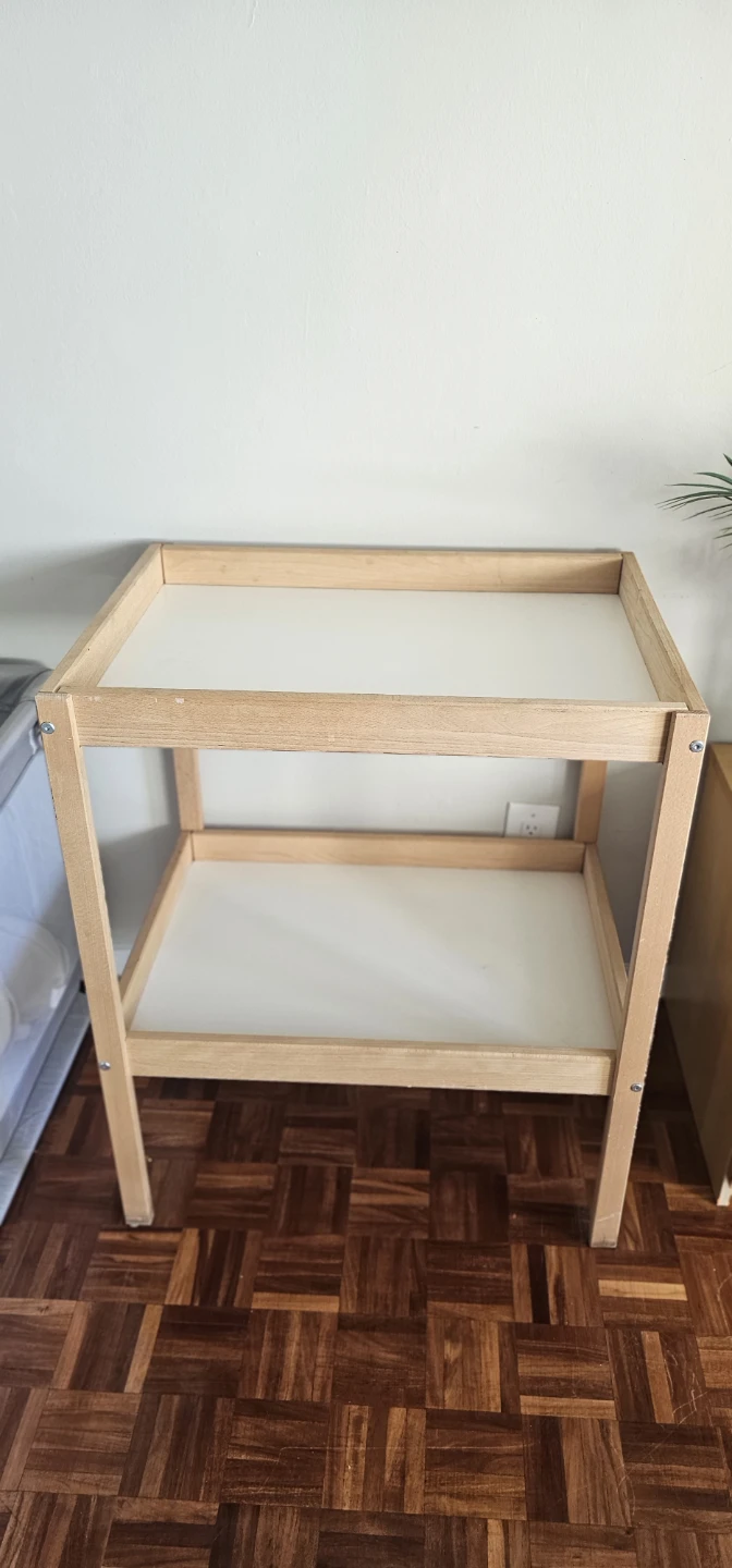 Wooden Baby Changing Table with Shelves - photo 3