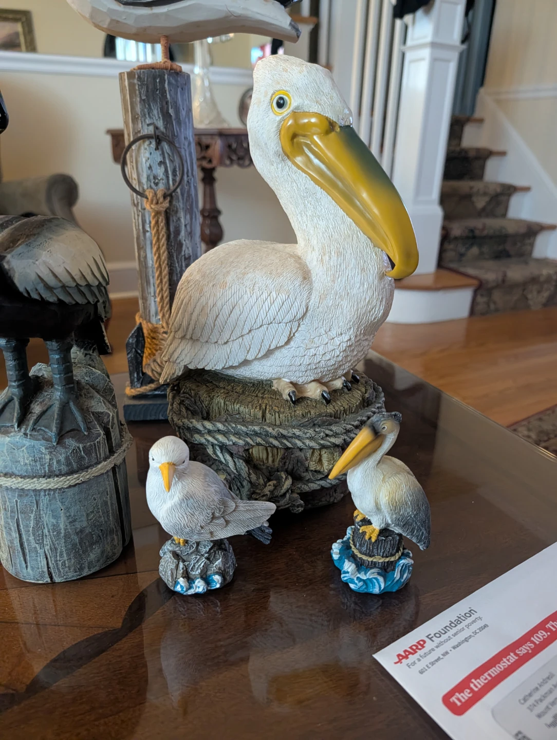 Set of Decorative Wooden Seabirds - photo 2