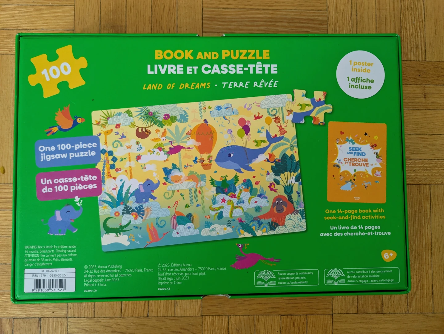 AuZoo Book and Puzzle - Land of Dreams - 100 Pieces - photo 3