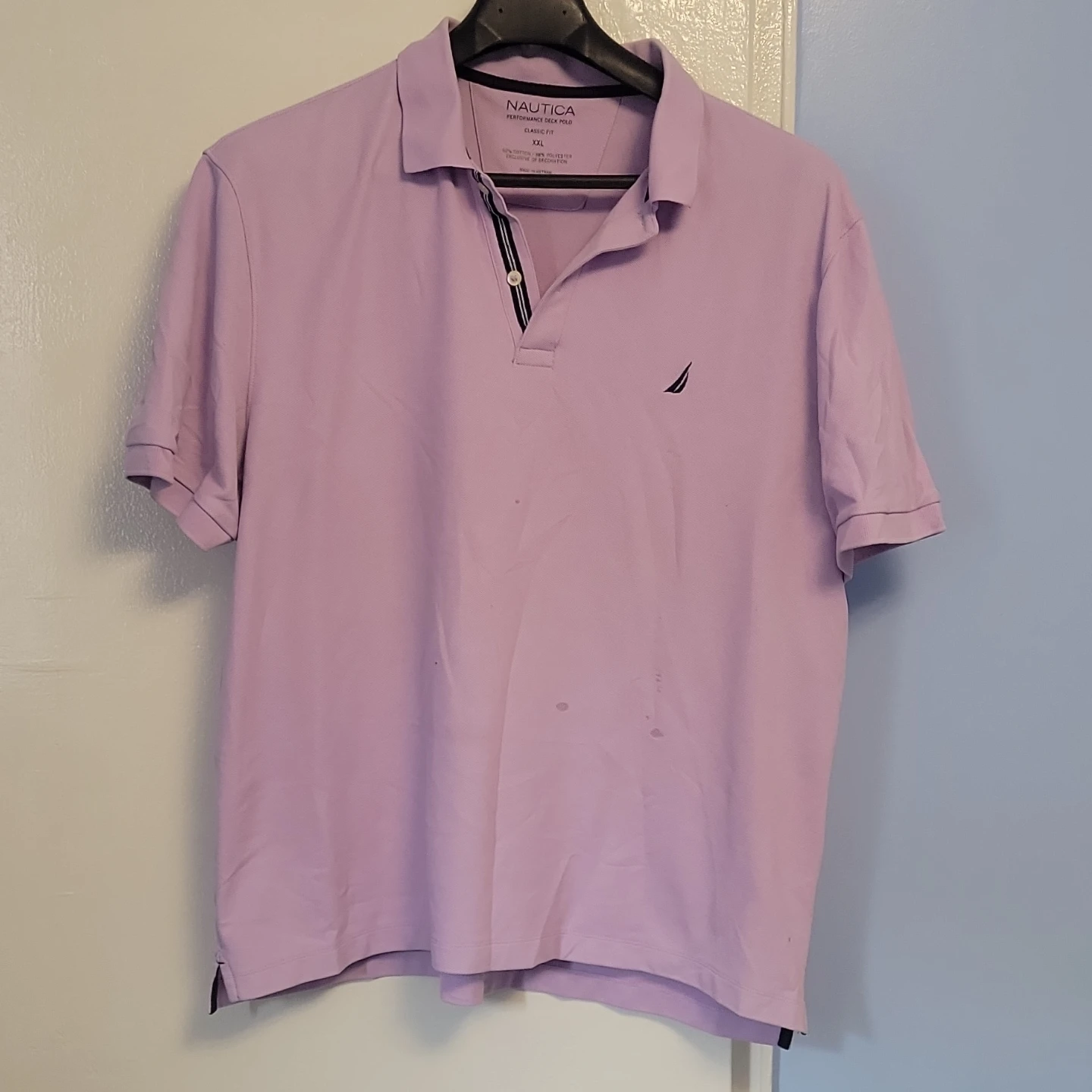 Nautica Performance Deck Polo Shirt XXL Lavender - photo 2