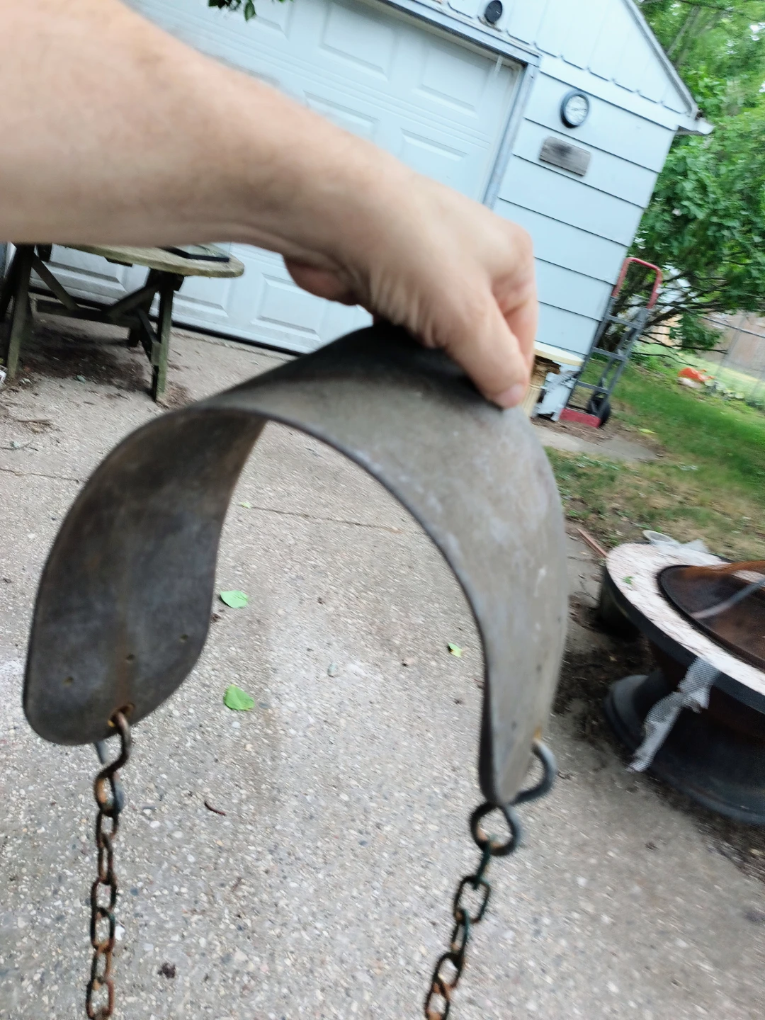 Old Vintage Swing Seat with Chains - photo 2