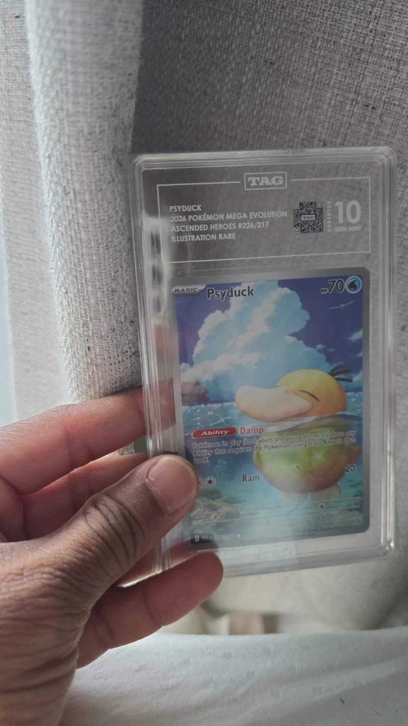Pokémon Psyduck #226/217 Illustration Rare TAG GEM MINT 10