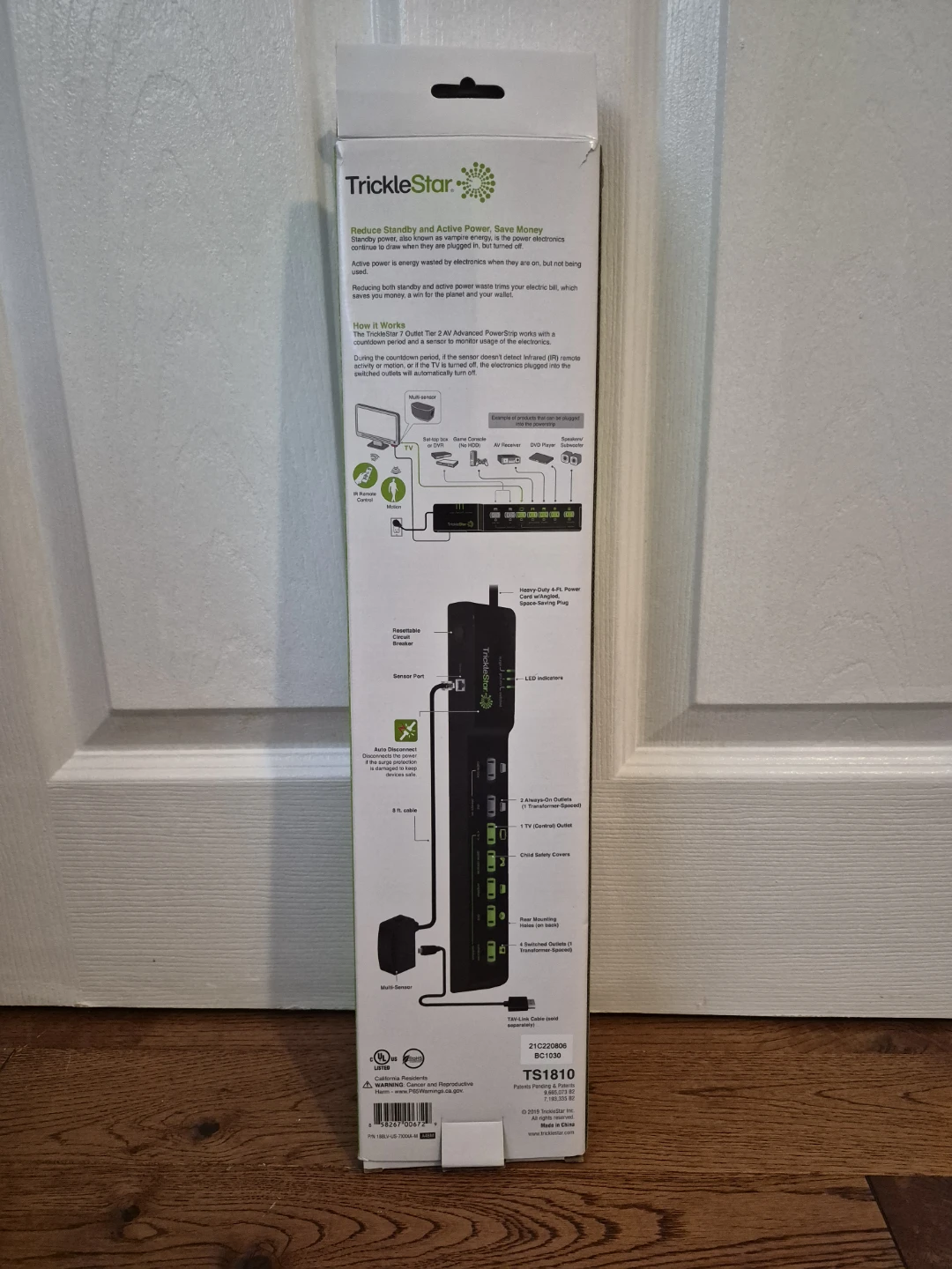 TrickleStar 7 AV Advanced PowerStrip+ Surge Protector - photo 2