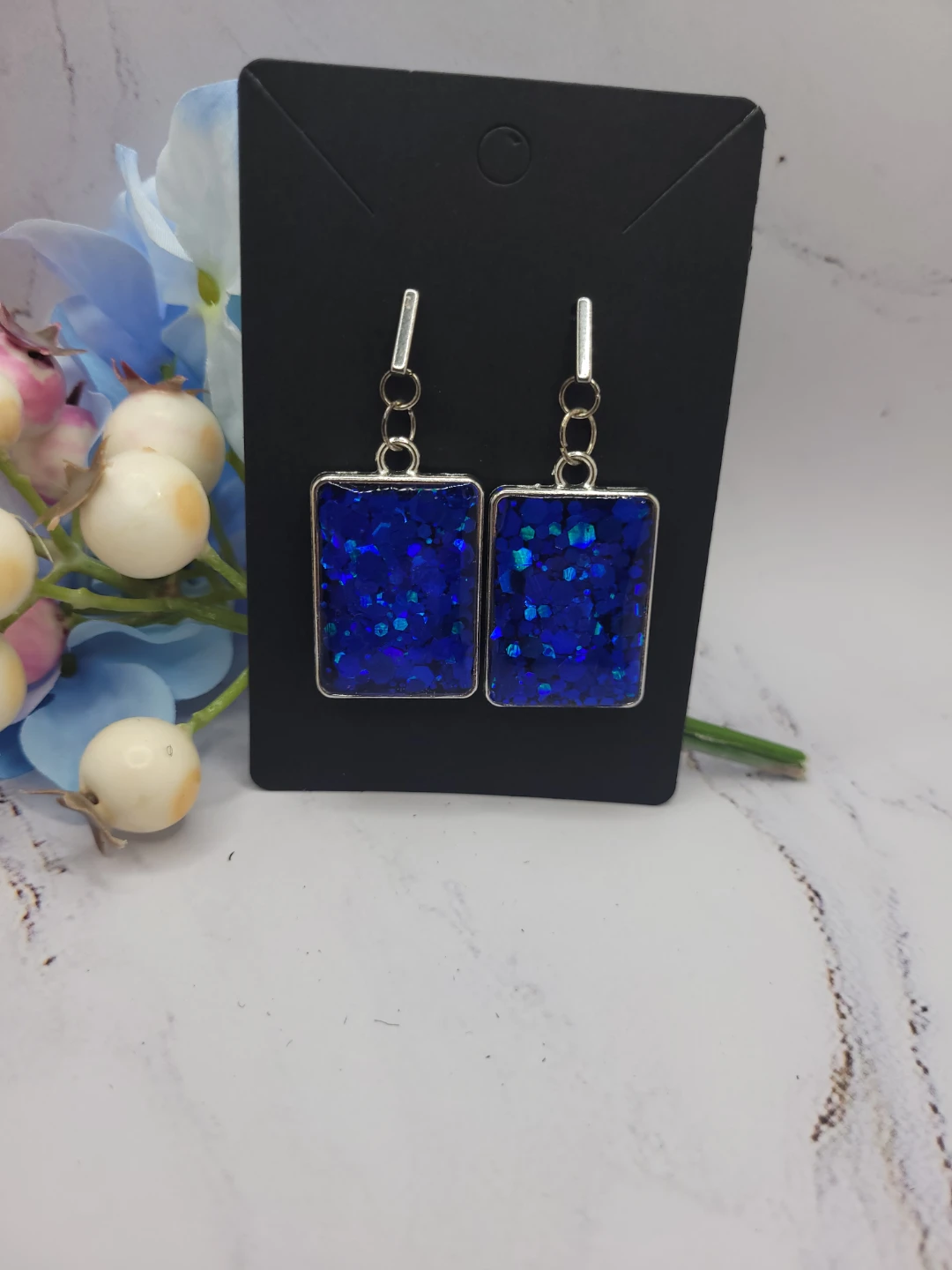 Handmade Resin Earrings - photo 3
