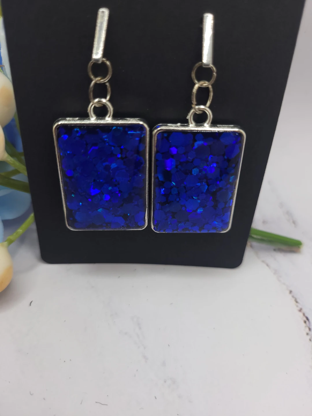 Handmade Resin Earrings - photo 4