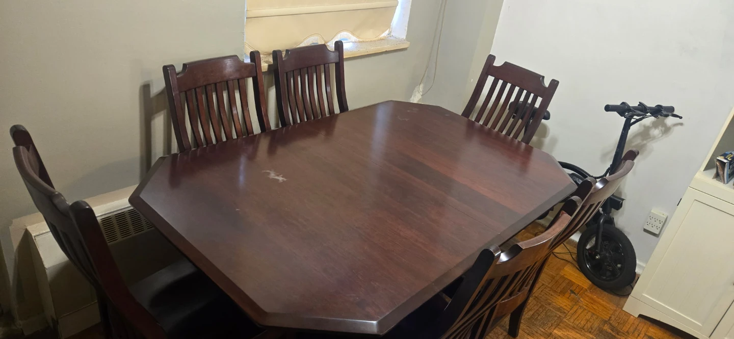 Wooden Dining Table and Chairs Set