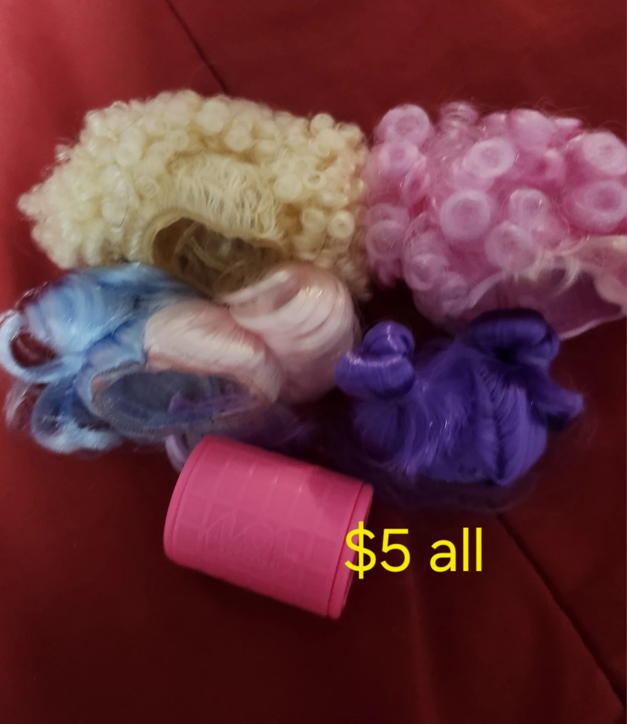 $5 each set of wigs
