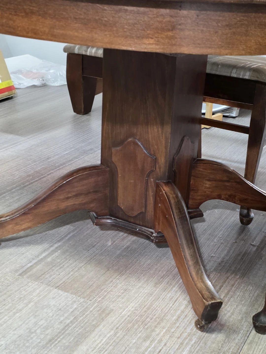 Wooden Dining Table with Chairs - photo 2