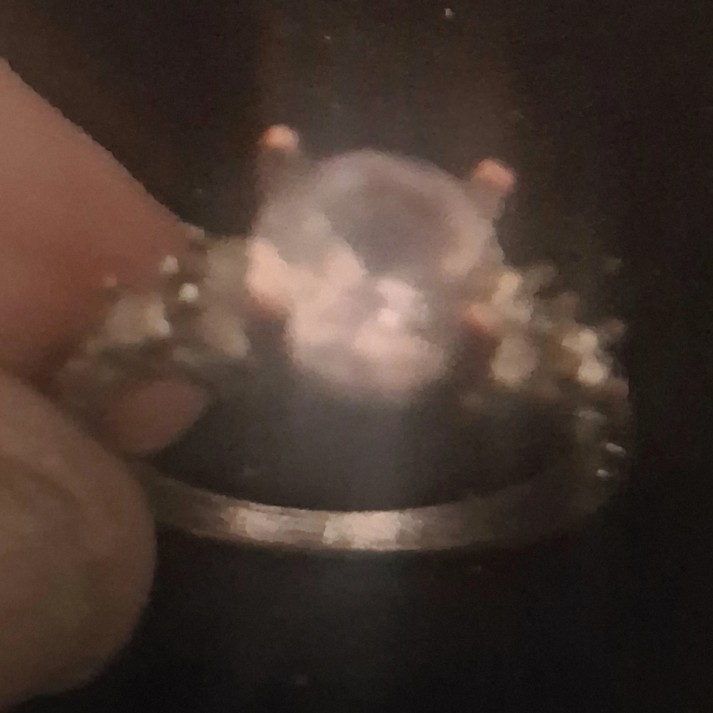 Women's Rings with Clear Stones Size 9