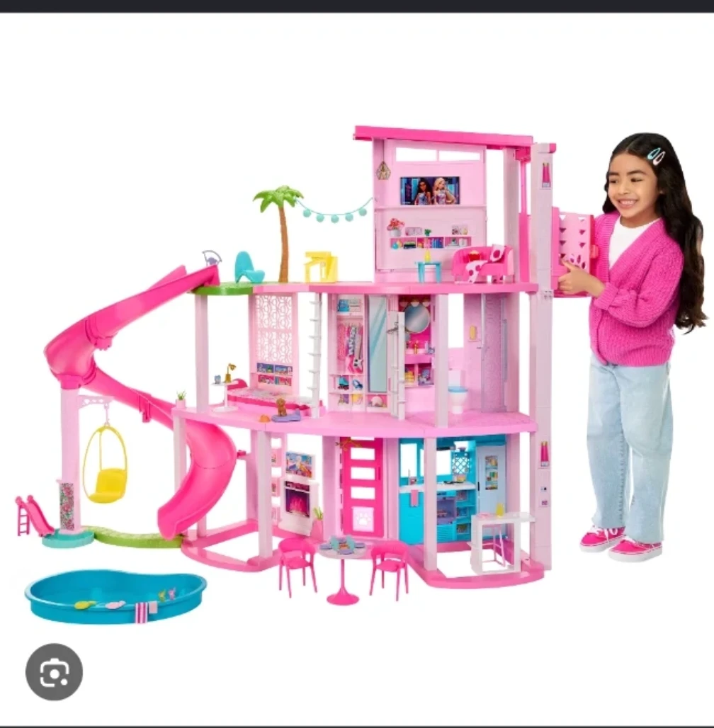 Pink Barbie Dreamhouse Dollhouse with Accessories