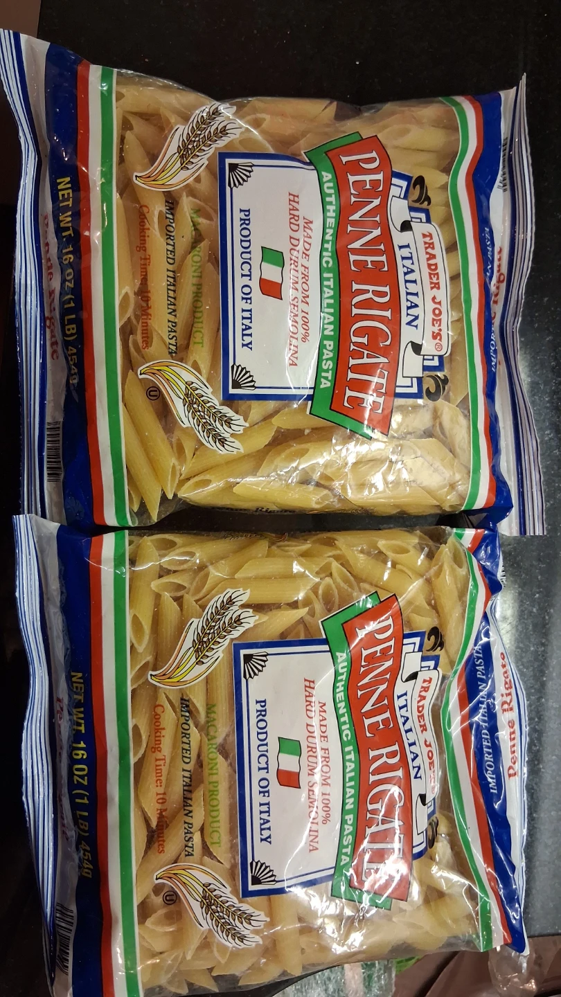 Trader Joe's Penne Rigate Pasta (2 x 16 oz Bags)