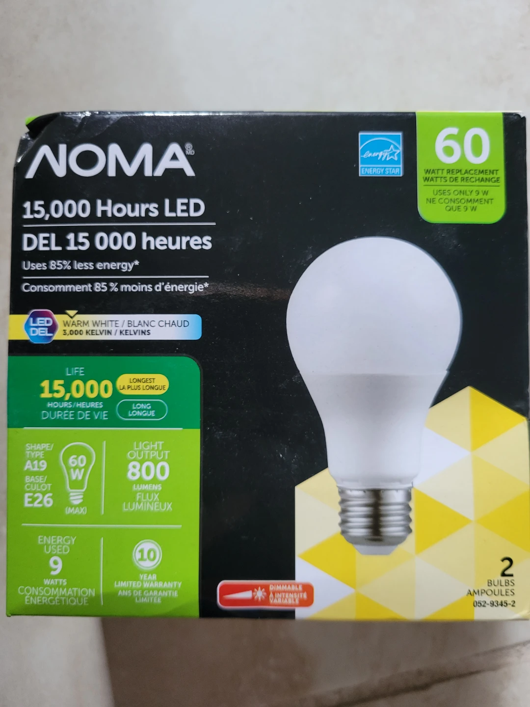 Noma 15,000 Hours LED Light Bulbs - Warm White