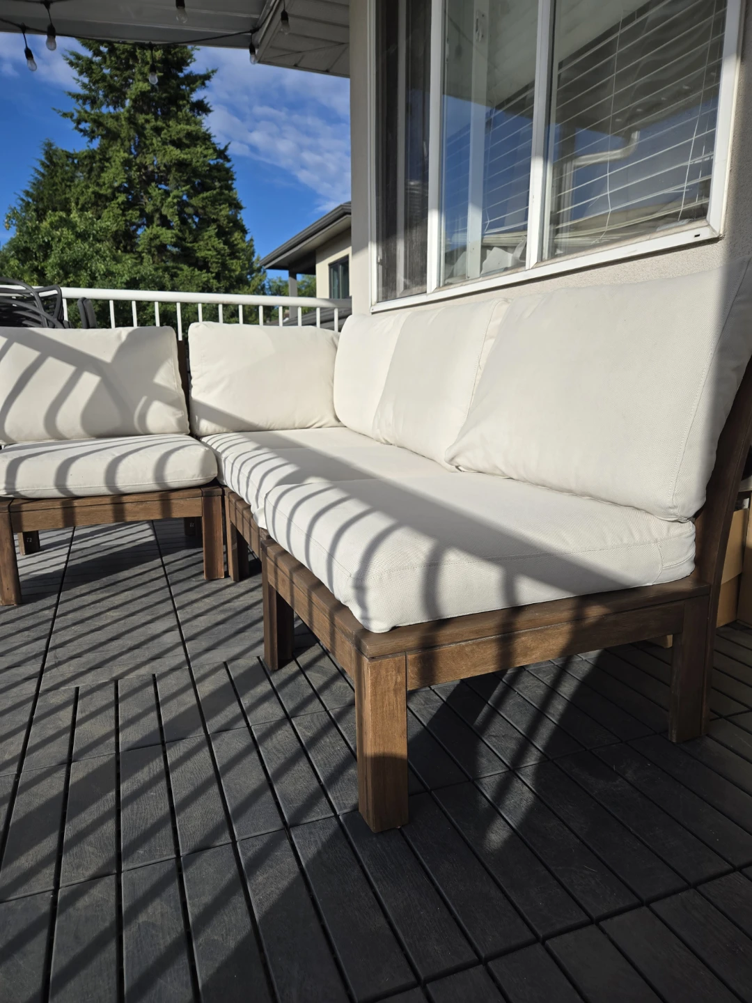 NEWLY REFINISHED Ikea applaro patio set - photo 3