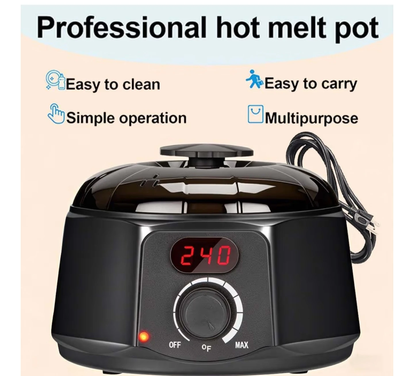 Haccah Professional Wax Warmer for Candle Making - photo 5