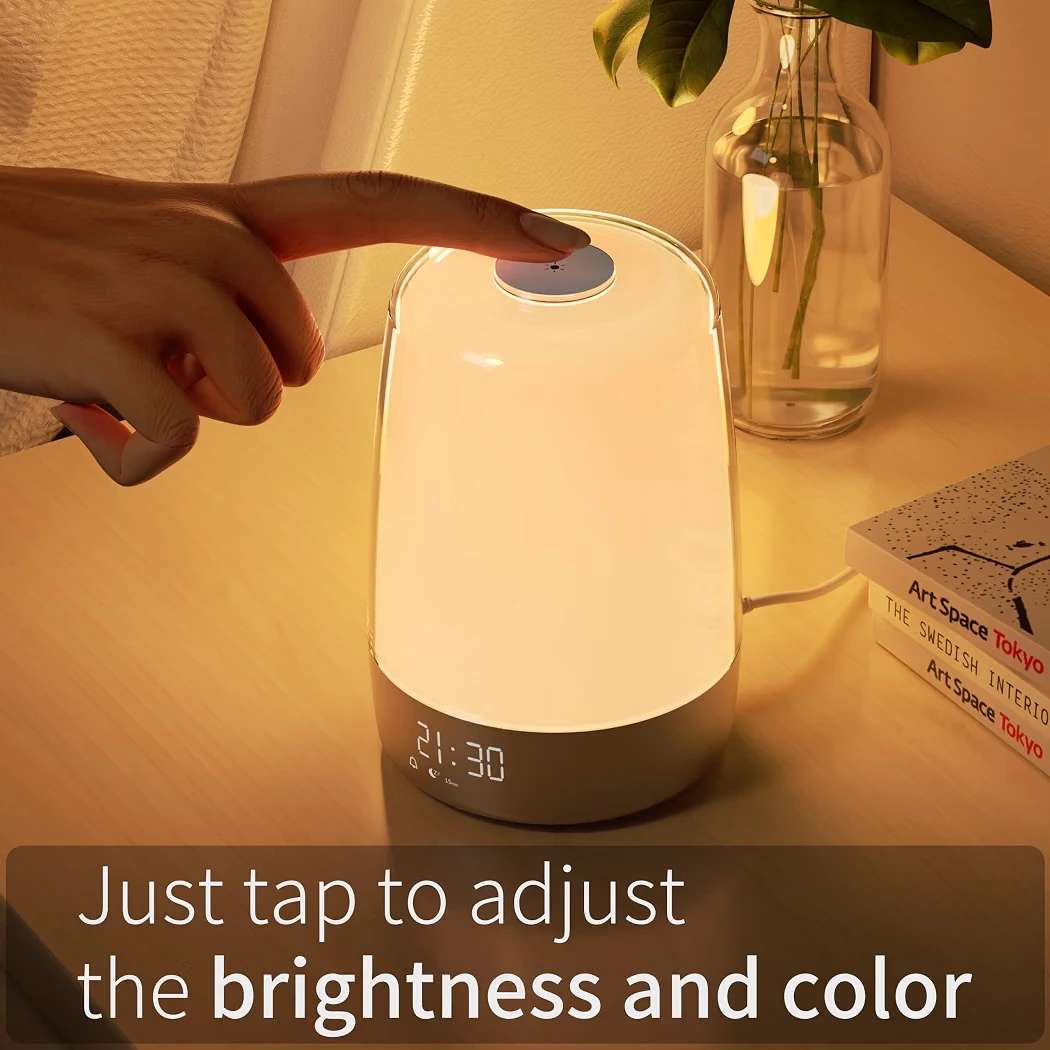 Sunrise Simulation Alarm Clock Lamp with RGB Color - photo 2